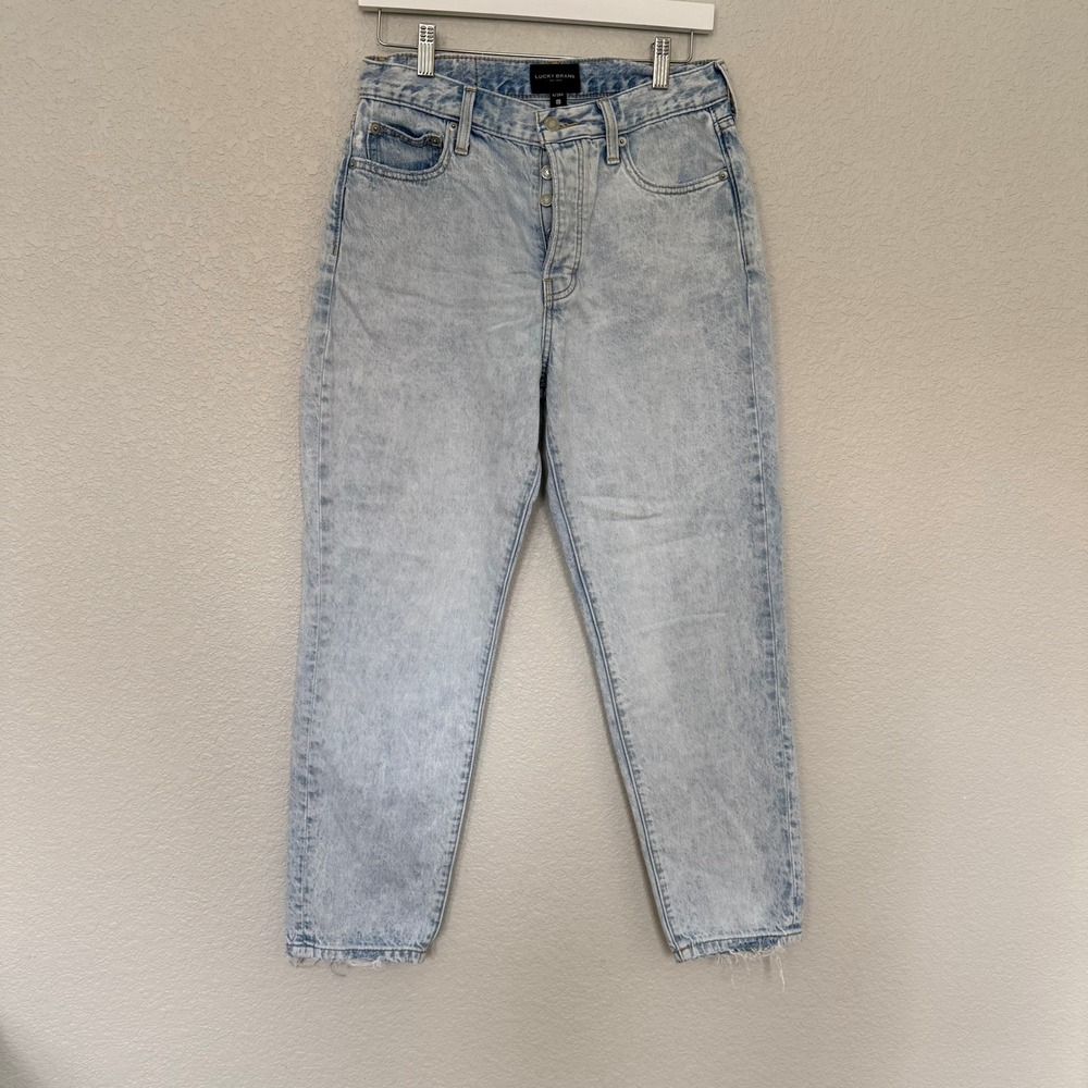 Lucky Brand Women's Size 6 28A Drew Mom Taper Light 90s retro Jeans